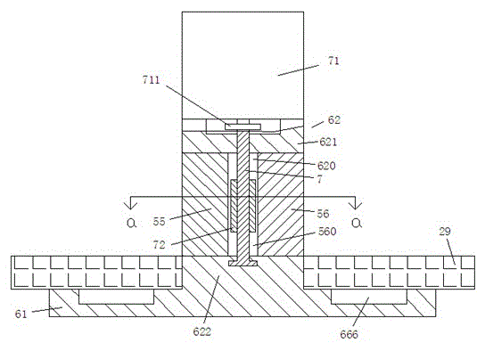 Plate fixing device hydraulically driven to lift plate and used for welding