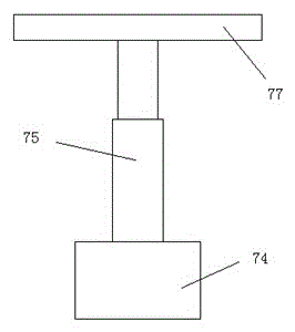 Plate fixing device hydraulically driven to lift plate and used for welding