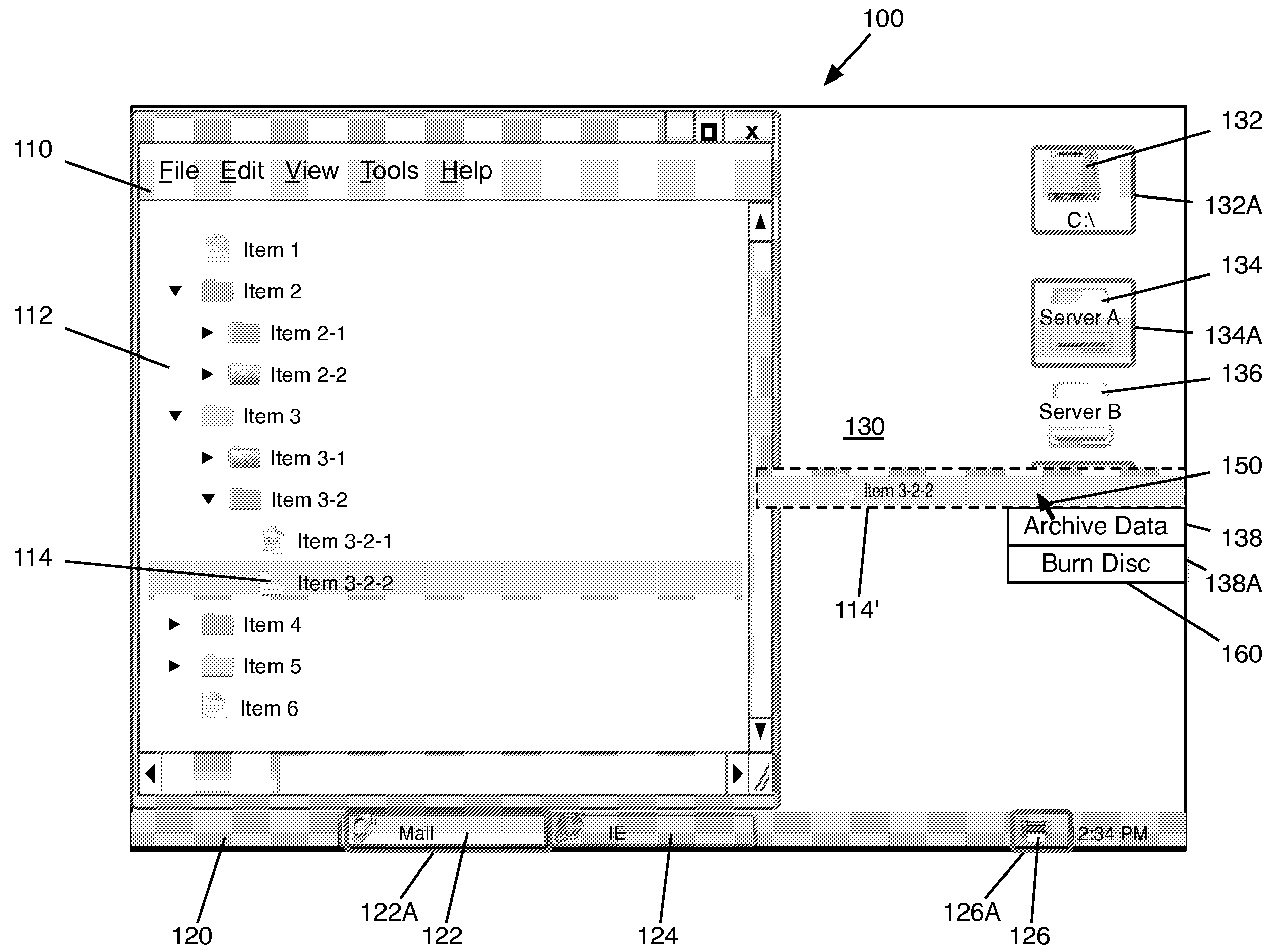 Drag and drop target indication in a graphical user interface