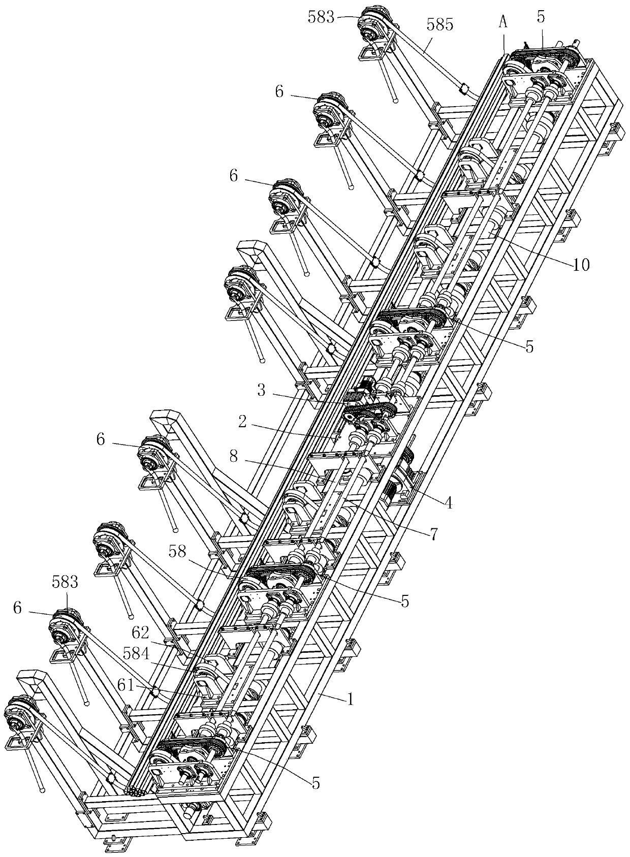 Section bar sorting and feeding device and sorting method thereof