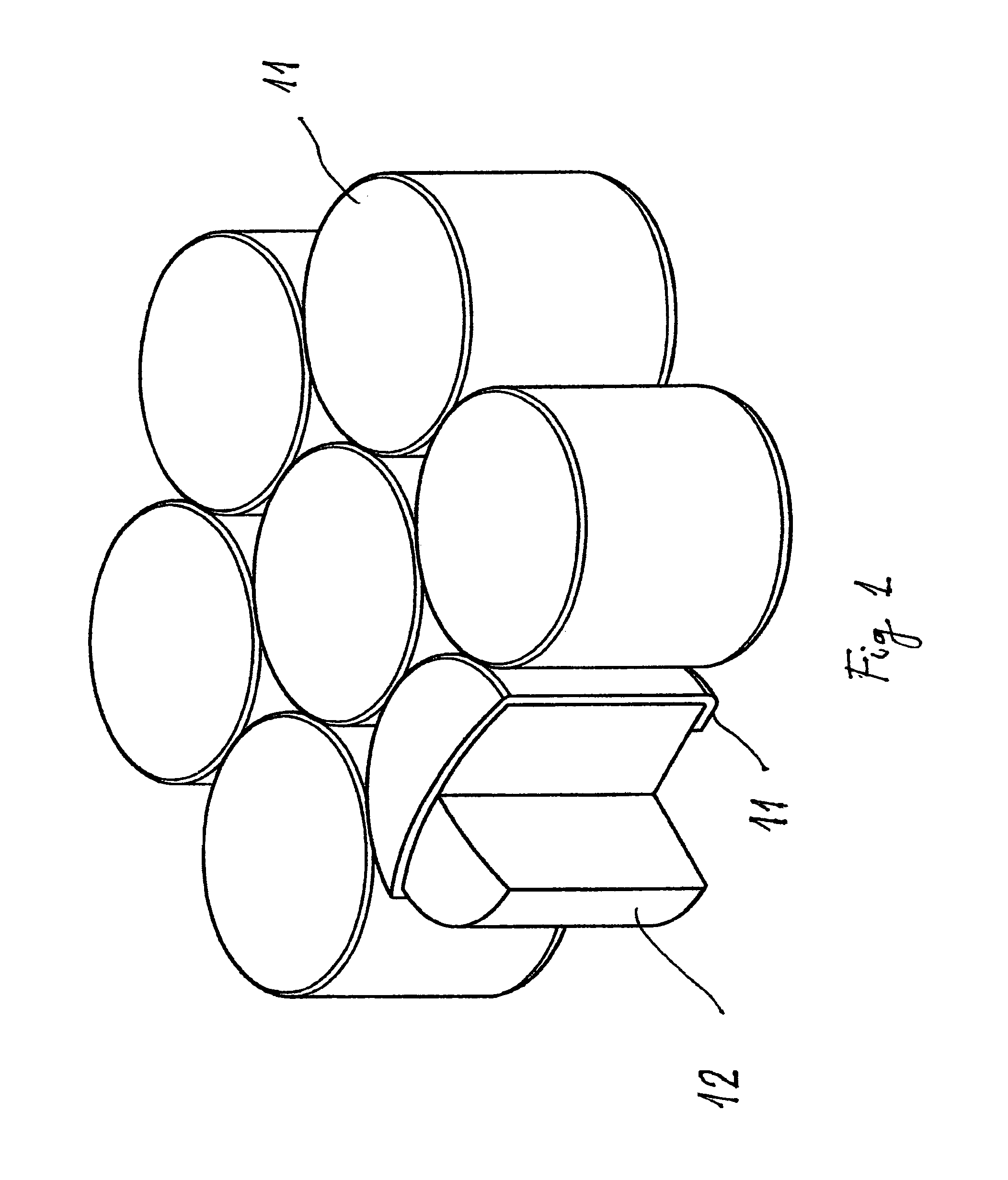 Method and a device for pre-stressed armor