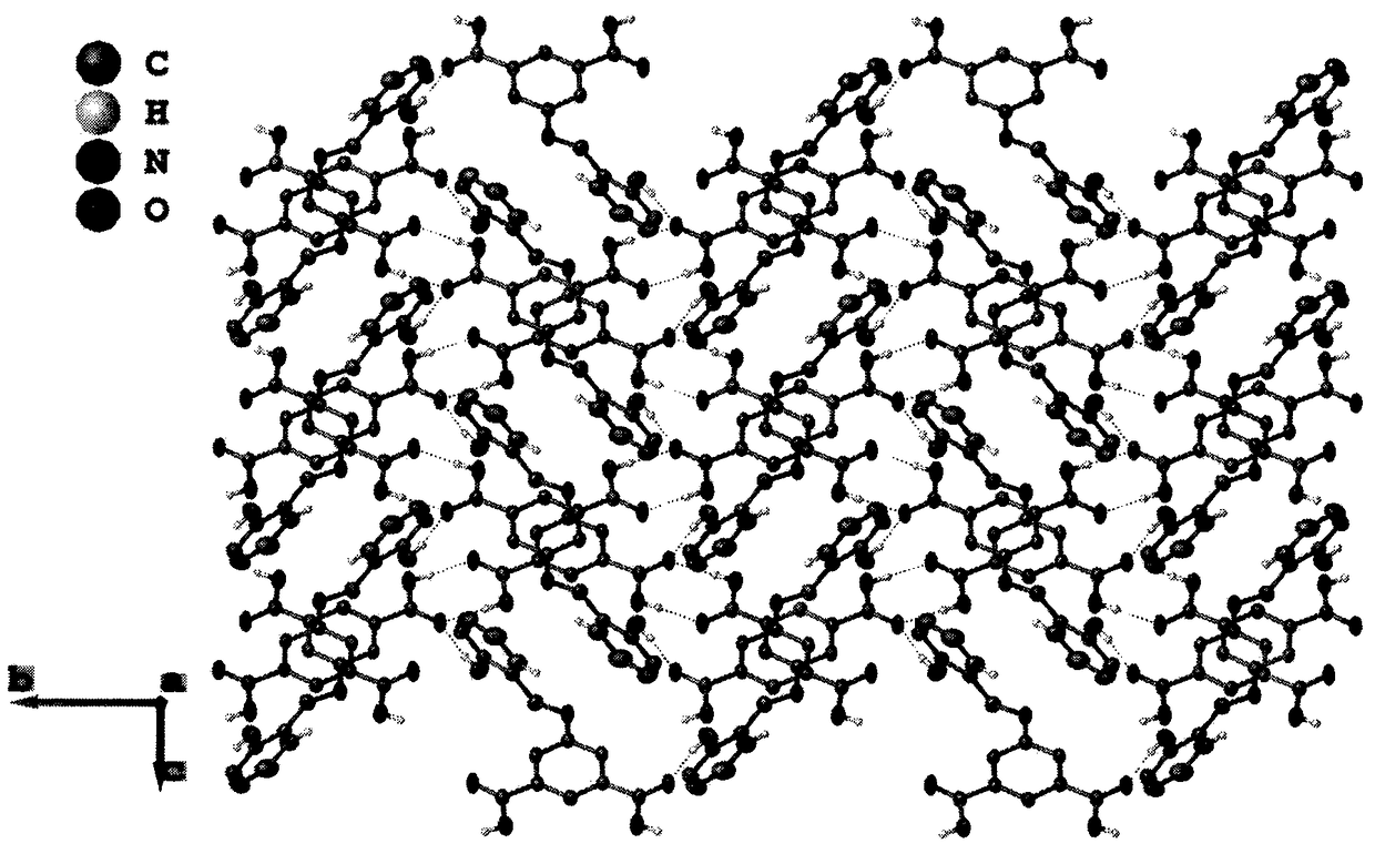 Fluorescent material 5-{[(2-hydroxyphenyl)methyl]amino}benzene-1,3-dicarboxylic acid and synthetic method thereof