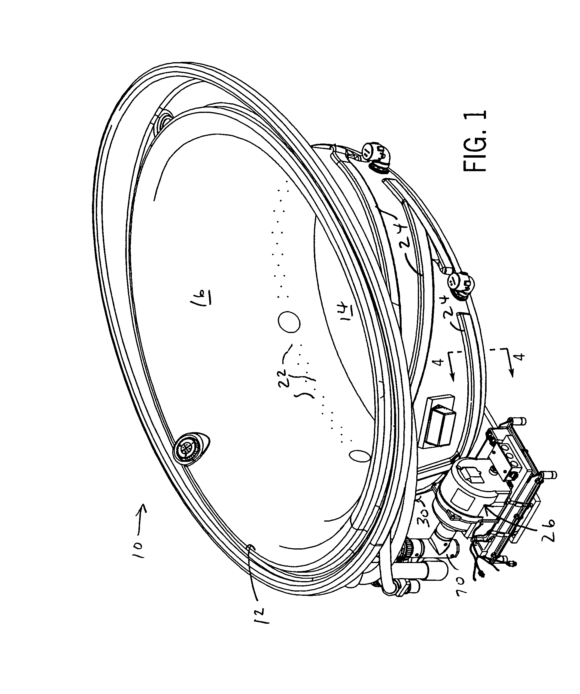 Air bath with bypass vent