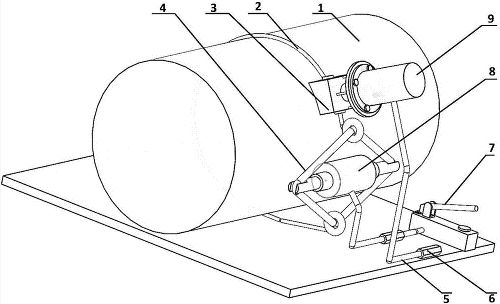 Hydraulic tightening and compressing type pressure vessel emergent plugging device