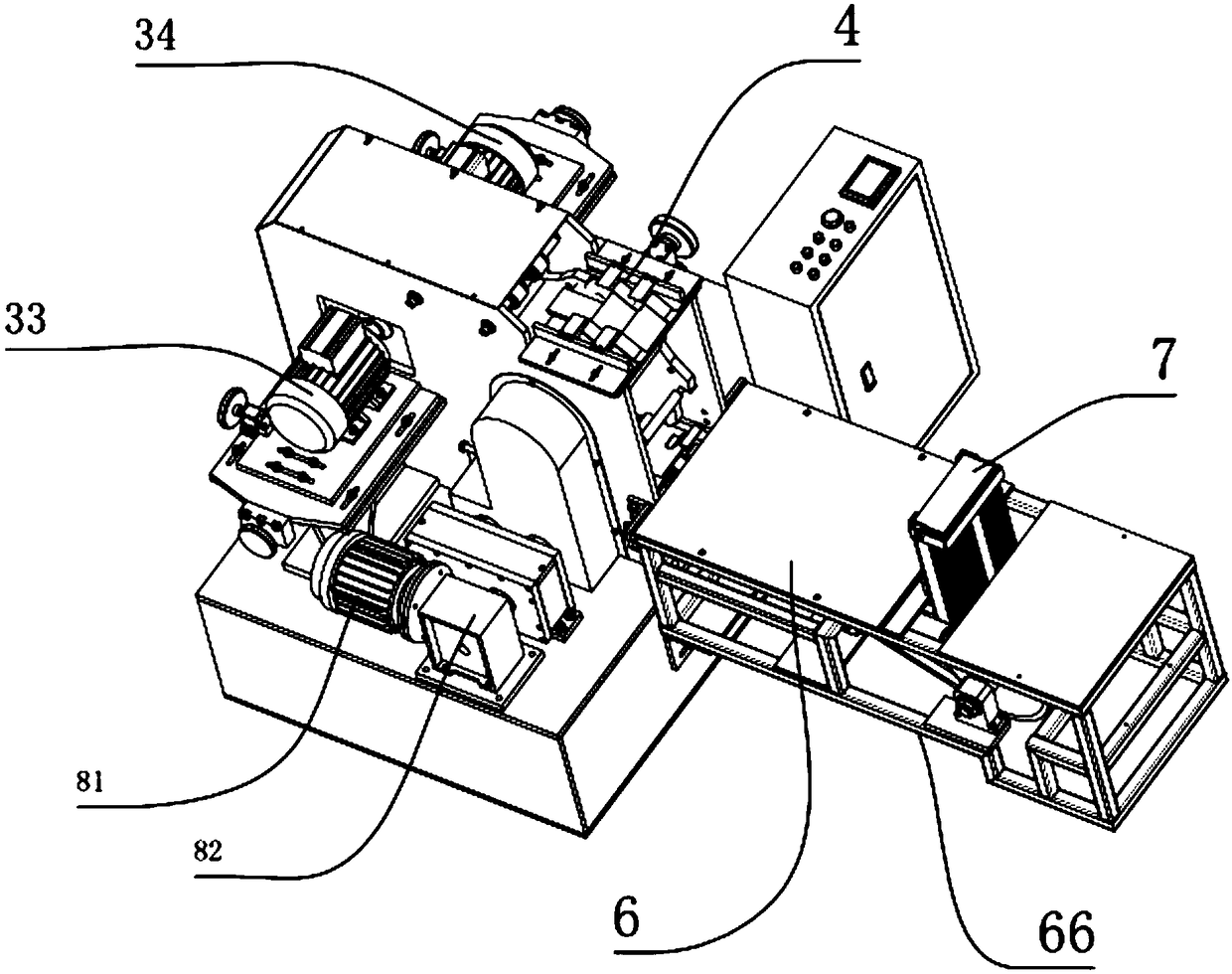 Applied to the conveying station of thin plate cutting and forming machine and a thin plate cutting and forming machine