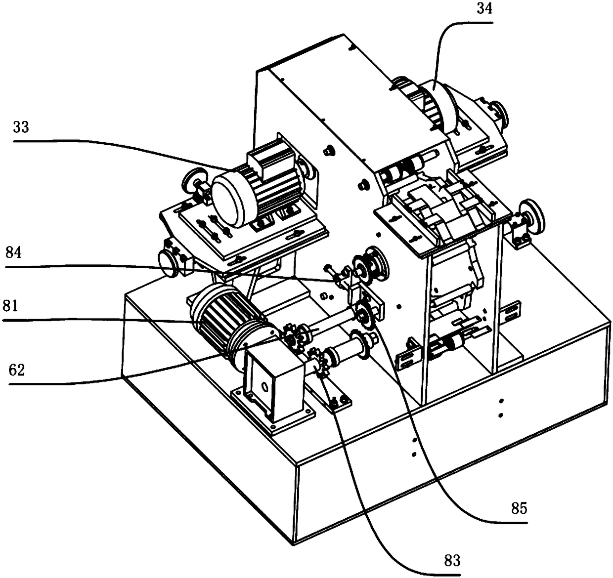 Applied to the conveying station of thin plate cutting and forming machine and a thin plate cutting and forming machine