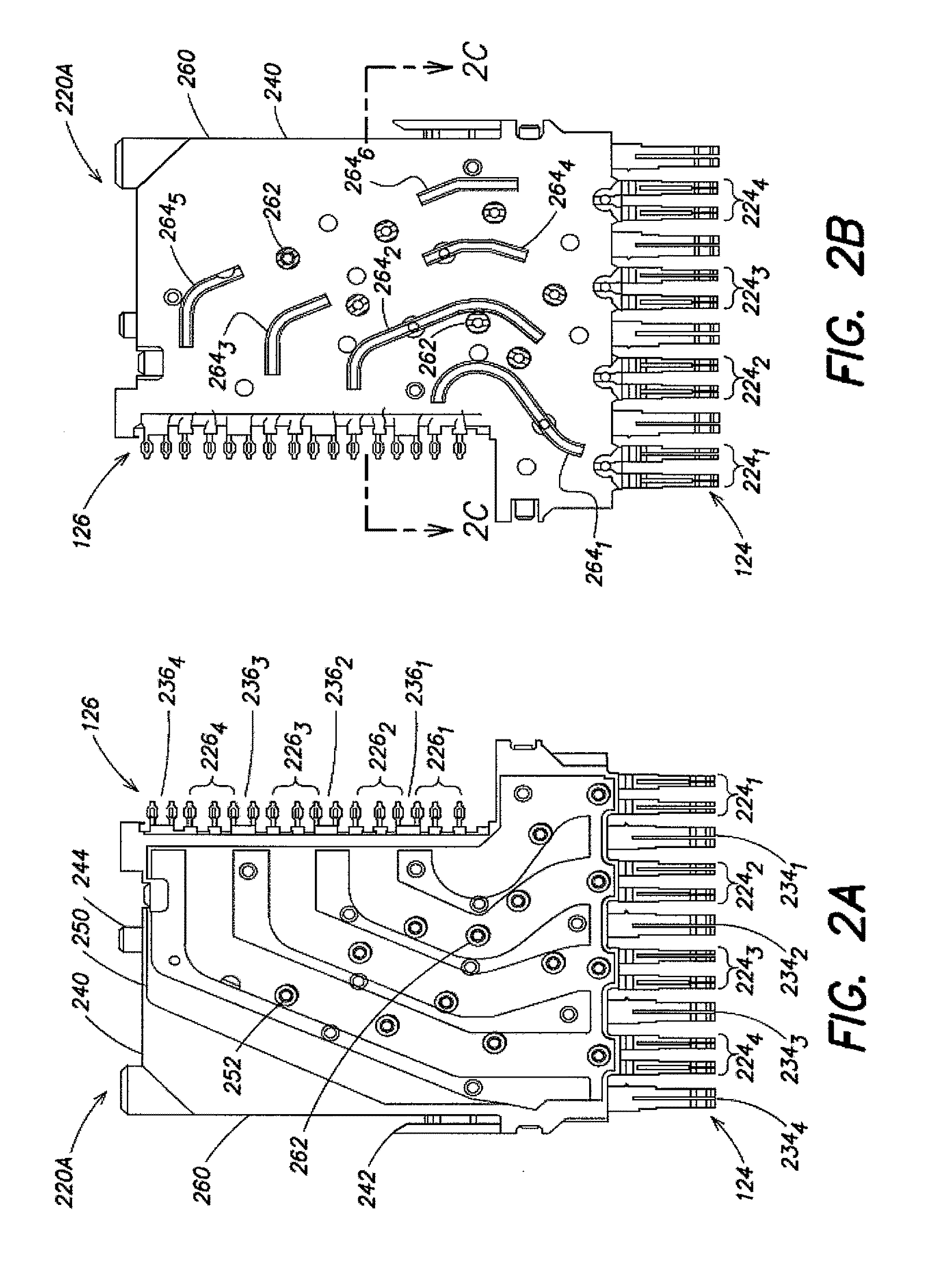 Compressive contact for high speed electrical connector