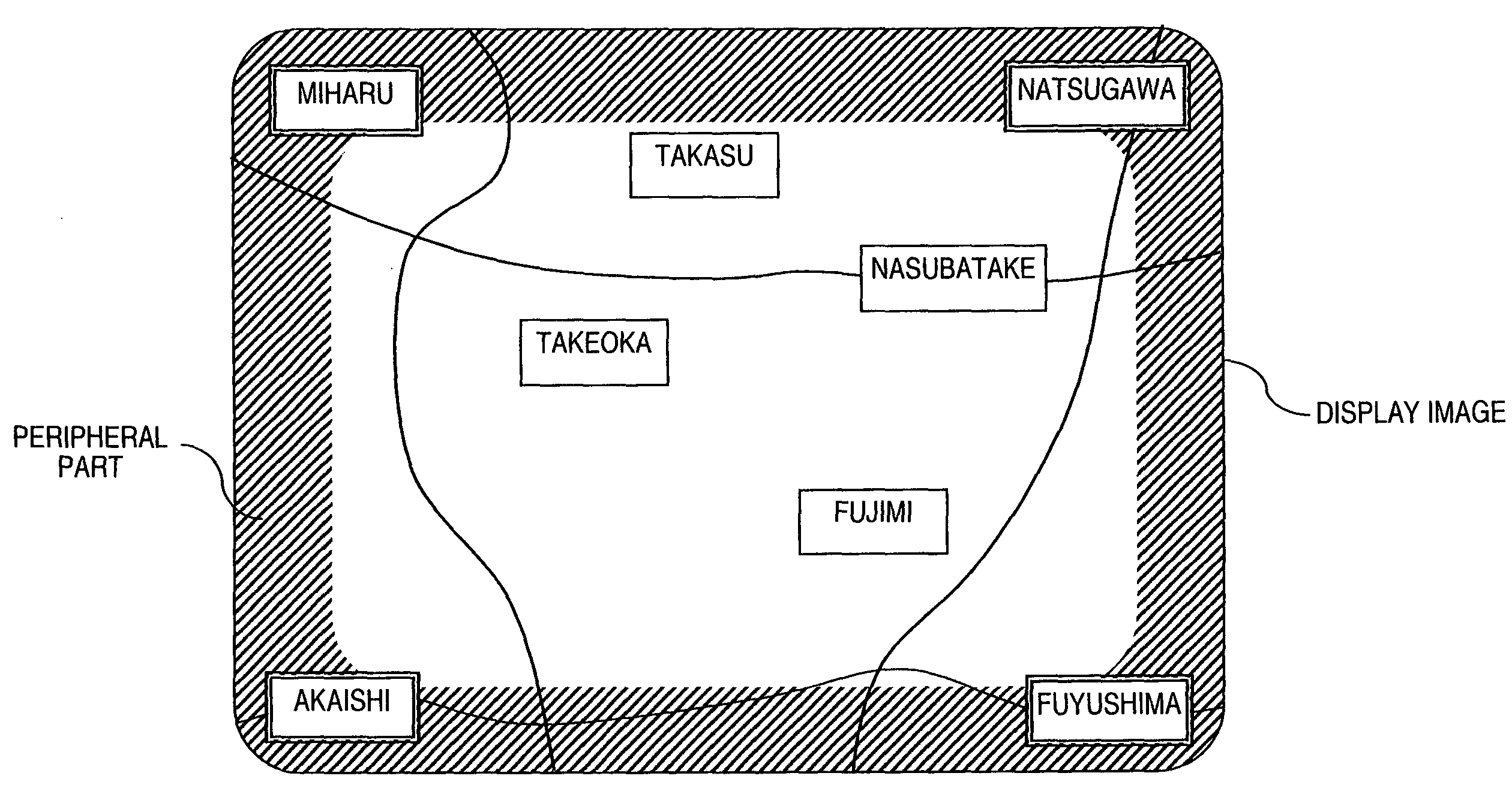 Map image display device