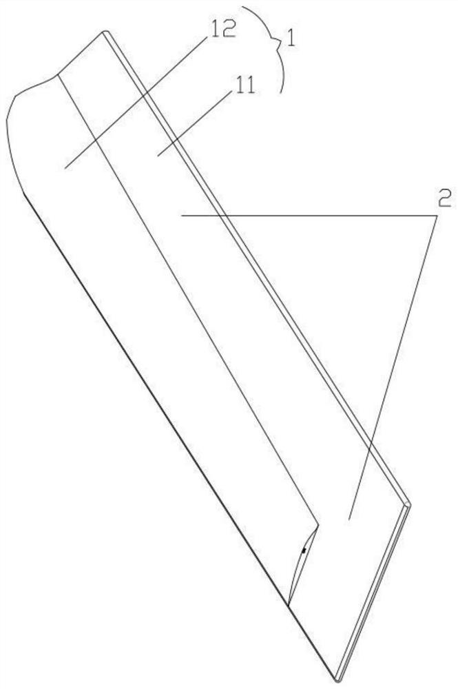 Medium-sized wind power generation blade and application thereof