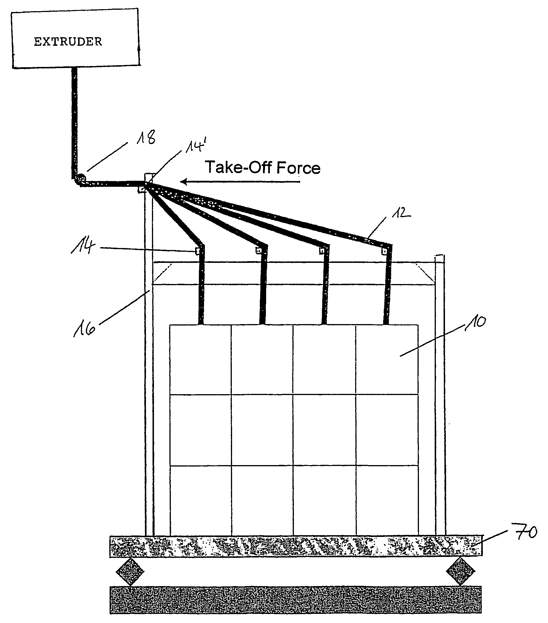 Plastic processing machine for producing fiber-containing thermoplastics