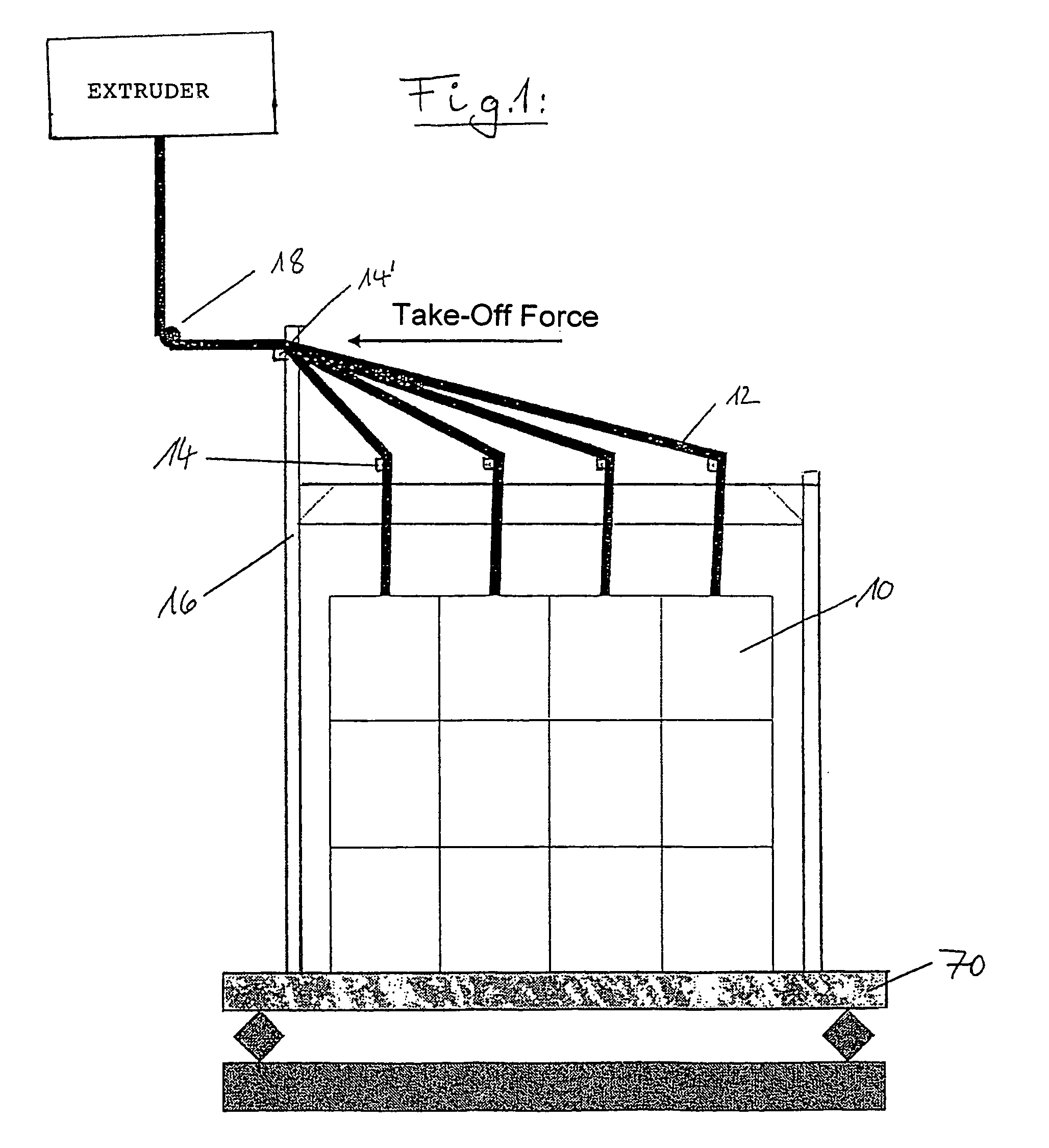 Plastic processing machine for producing fiber-containing thermoplastics