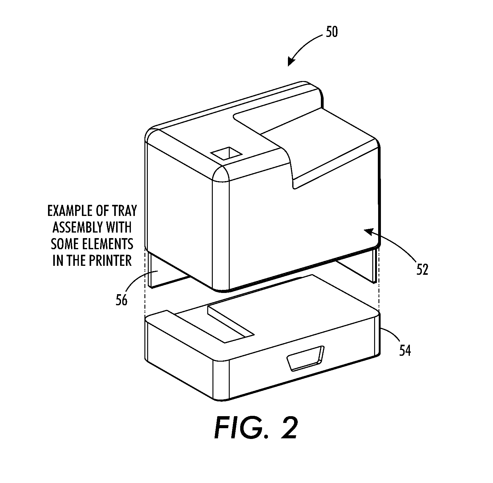 Printer architecture enabling narrow or wide front facing orientation