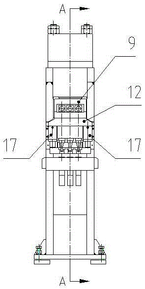 Numerical control hydraulic punching machine with follow-up material-pressing device