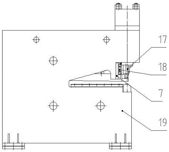 Numerical control hydraulic punching machine with follow-up material-pressing device