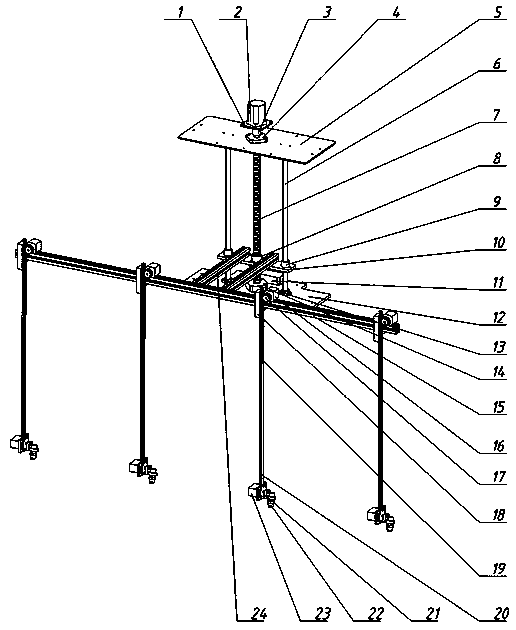 Wrapped target spraying device