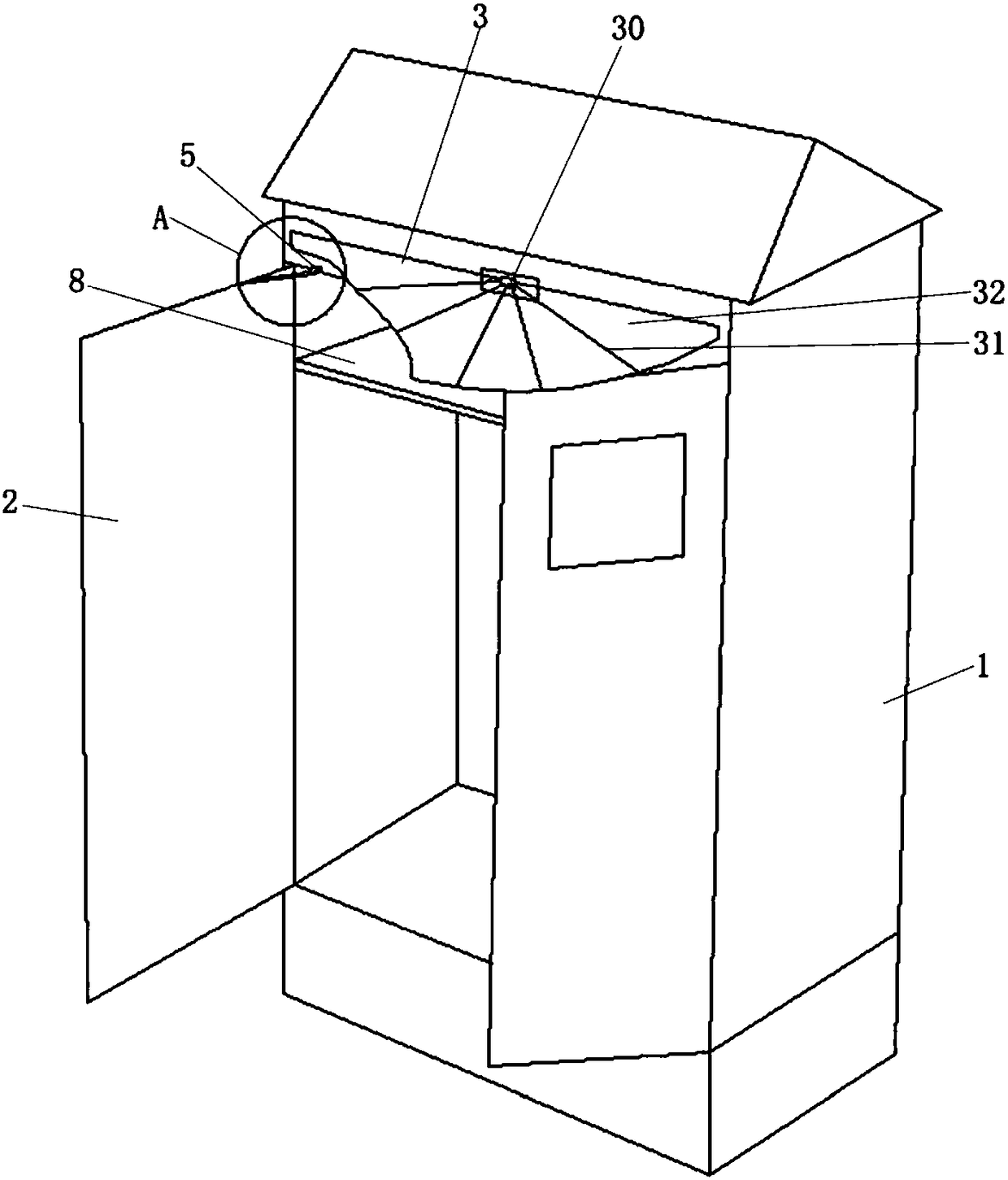 Outdoor power supply distribution cabinet