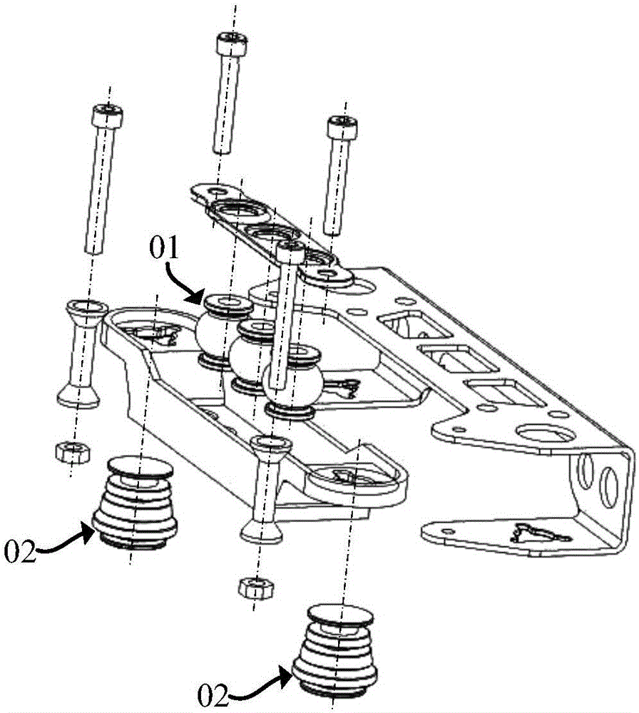 Shock-absorbing device and unmanned aerial vehicle