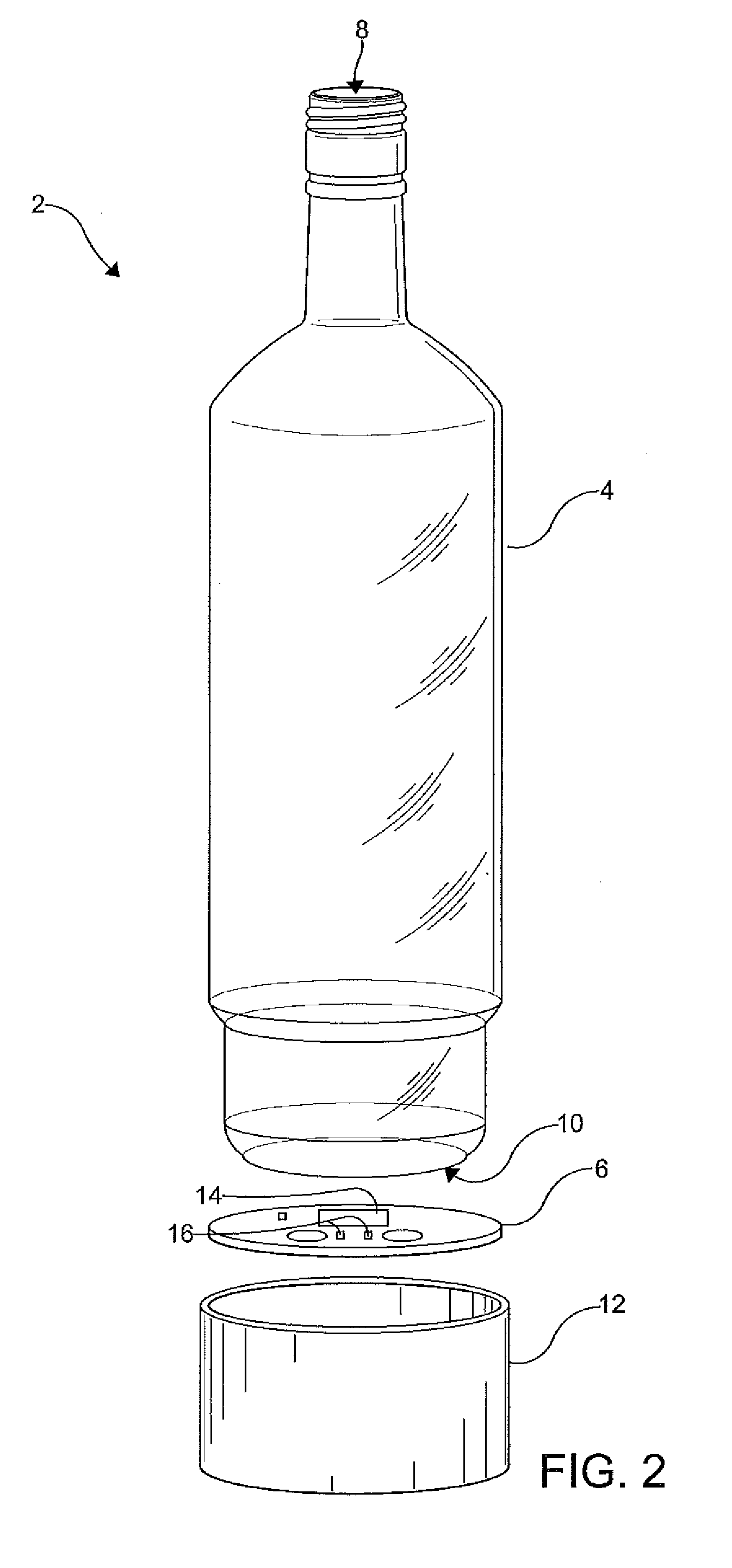 Light-emitting container