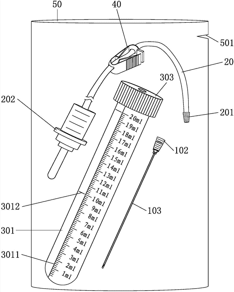 Negative pressure test tube amniocentesis device