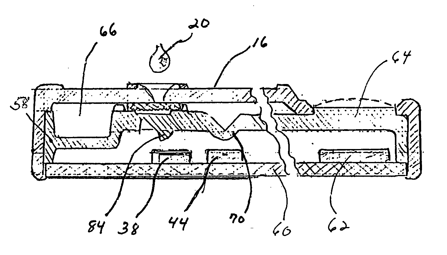 Method and device for measuring reflected optical radiation