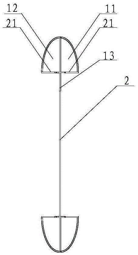 Snowflake type OPGW over-cable rack