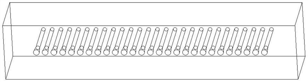 Optical fiber slit end arrangement fixing device for integral view field unit