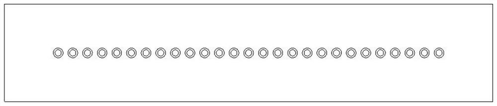 Optical fiber slit end arrangement fixing device for integral view field unit