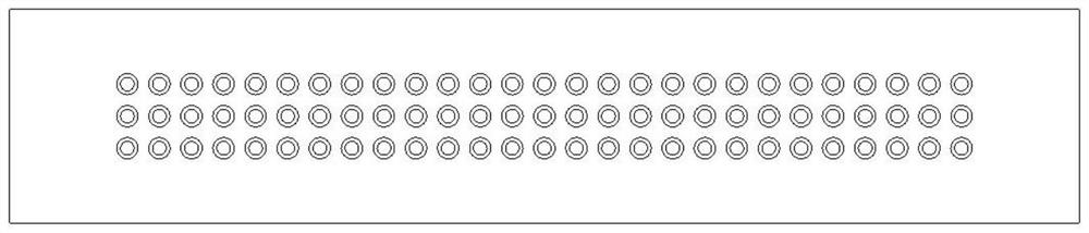 Optical fiber slit end arrangement fixing device for integral view field unit