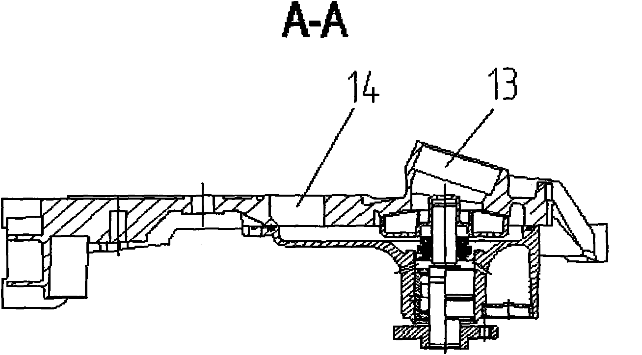 Front end cover assembly for integrated lubrication cooling power pump of engine