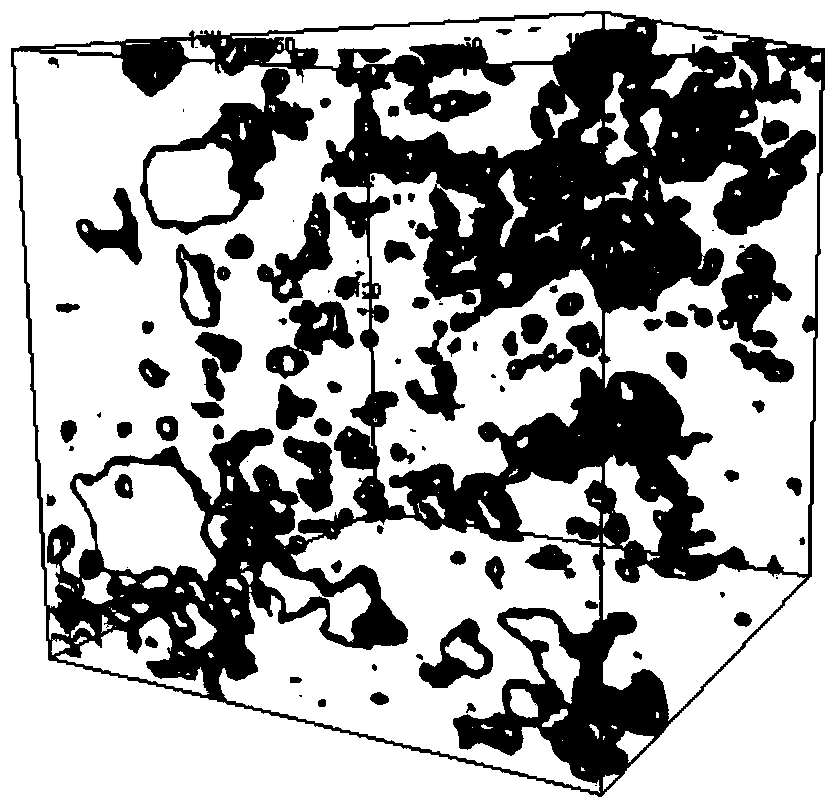 High-resolution three-dimensional digital rock core modeling method