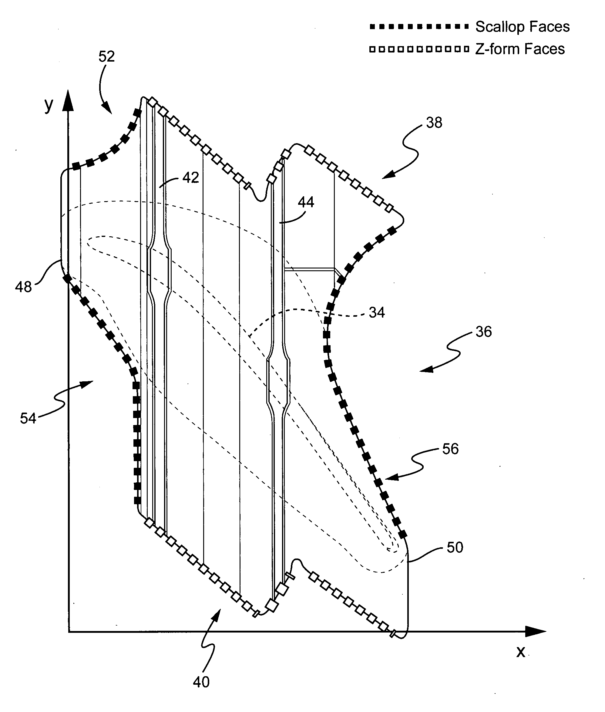 Turbine bucket tip shroud edge profile