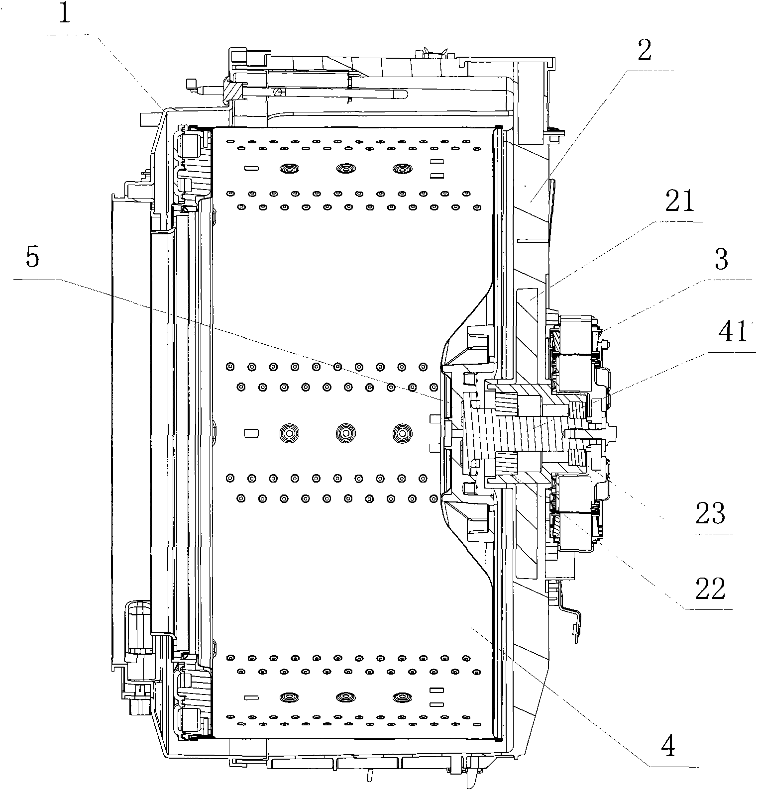 Front loading washing machine