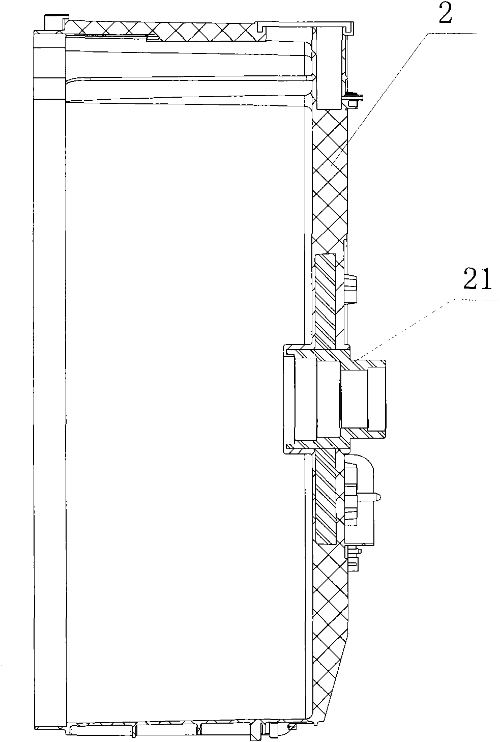 Front loading washing machine