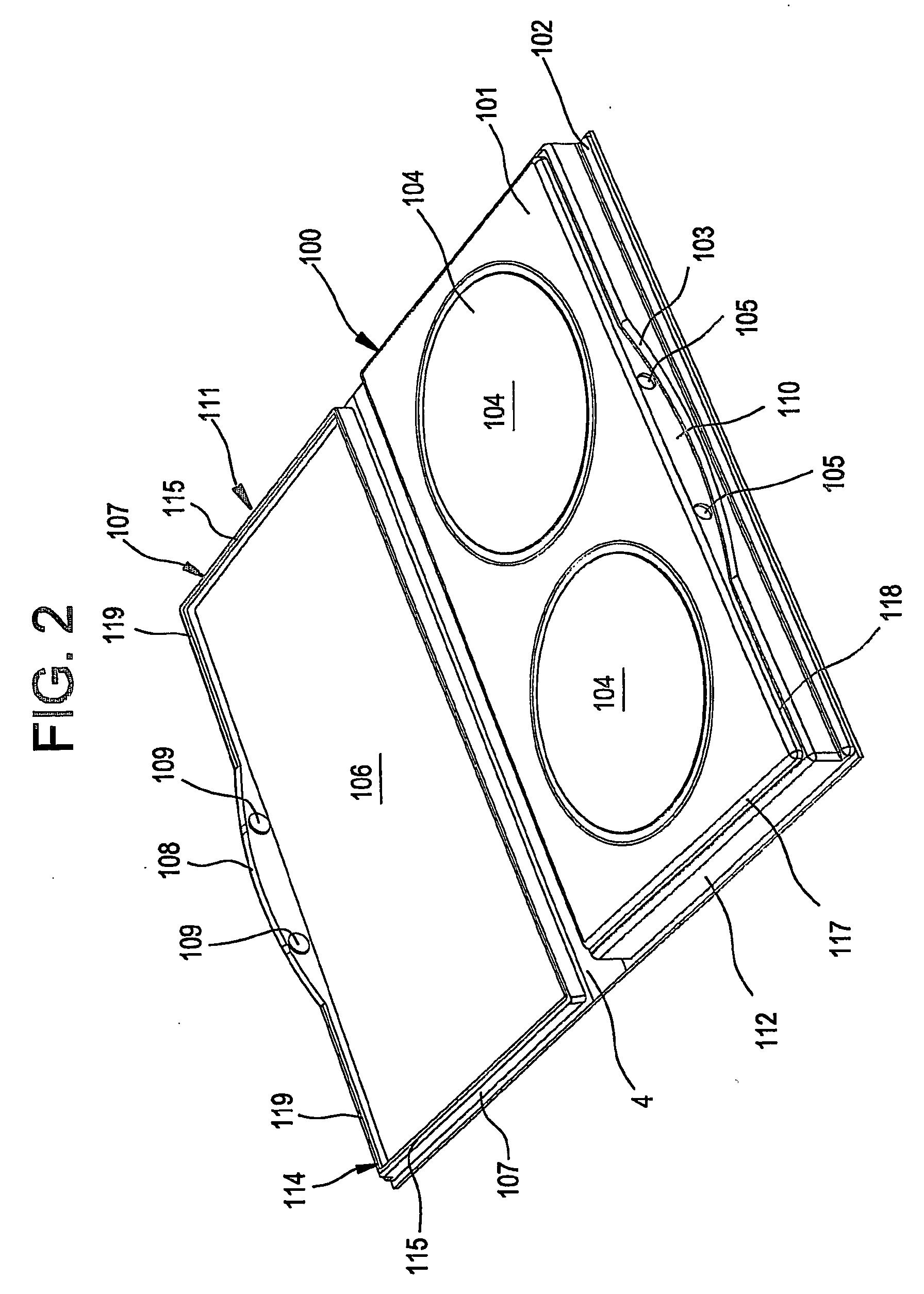 Multi-functional compact with storage receptacles