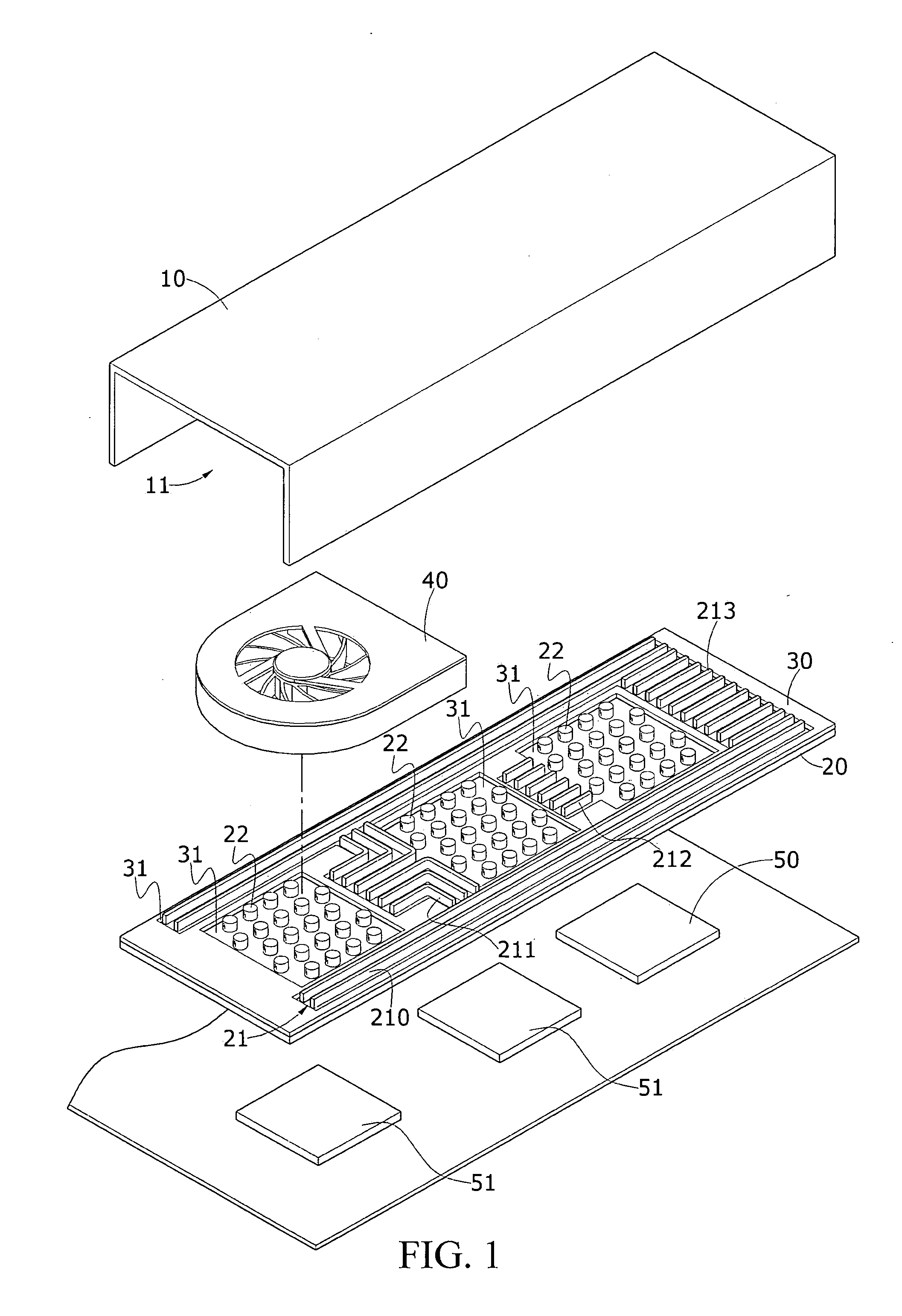 Heat dissipation device of notebook computer