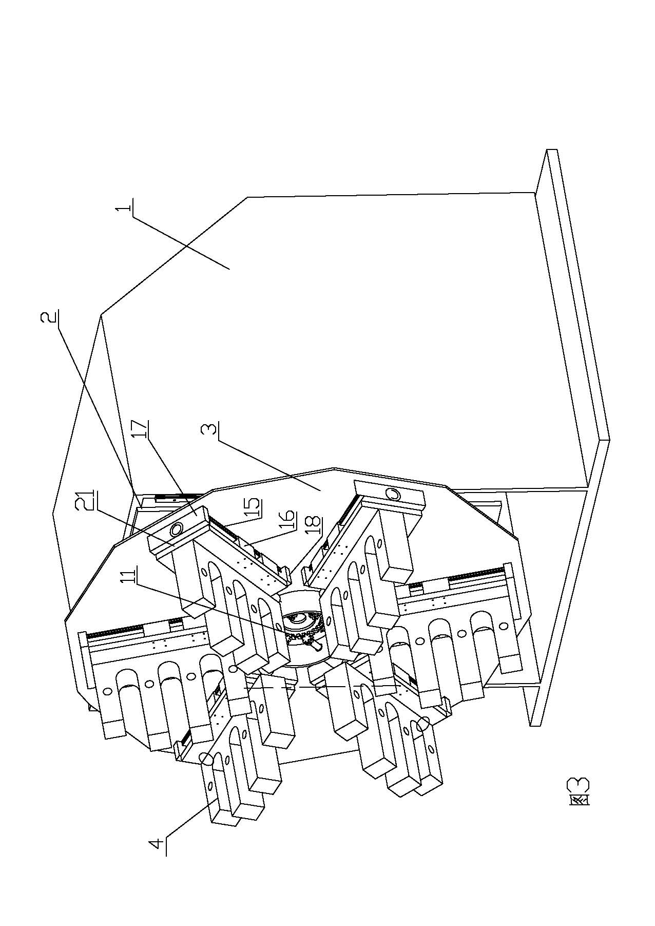 Shell ring horizontal assembly device and using method thereof