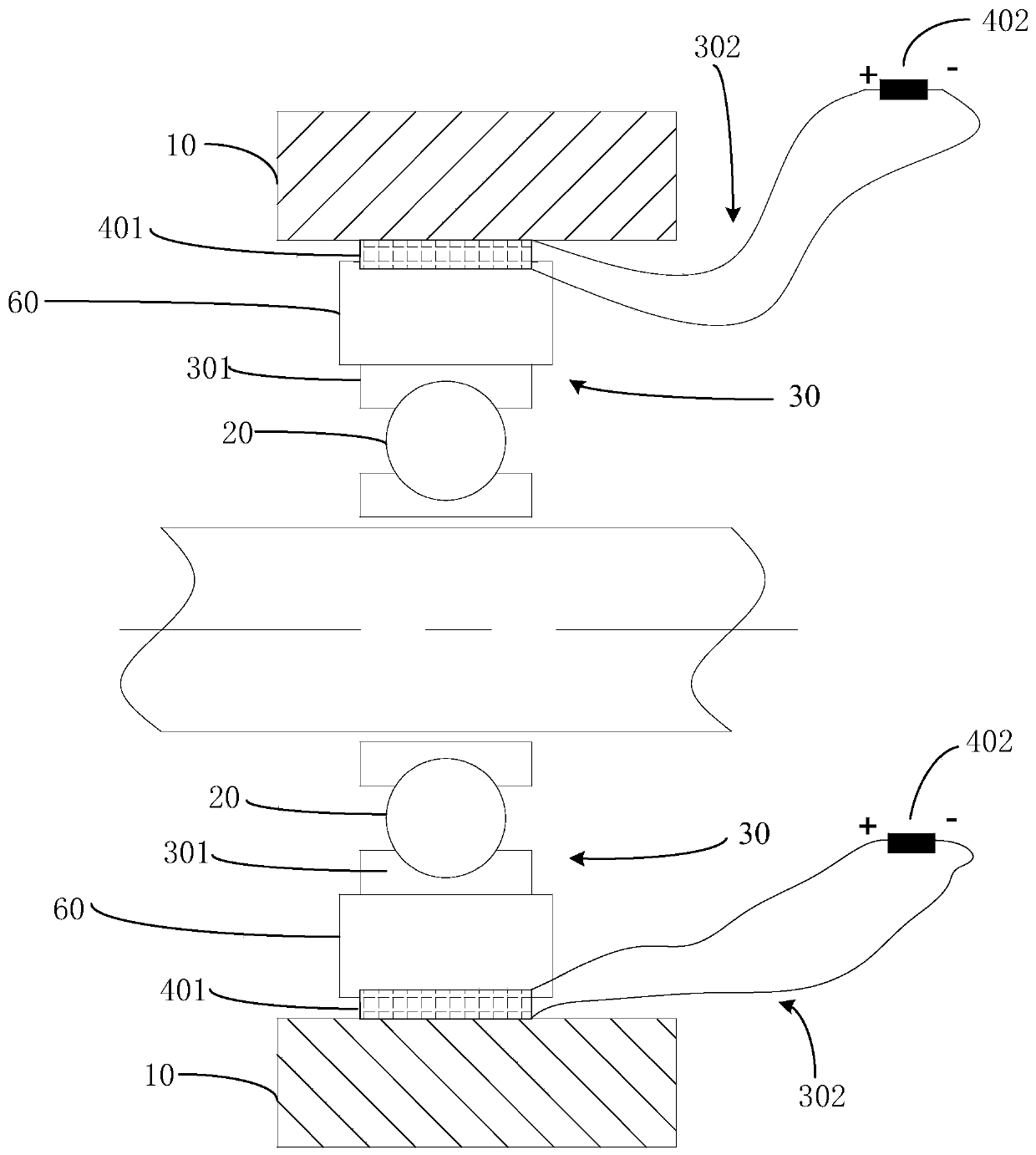 Standby bearing device of magnetic suspension bearing system