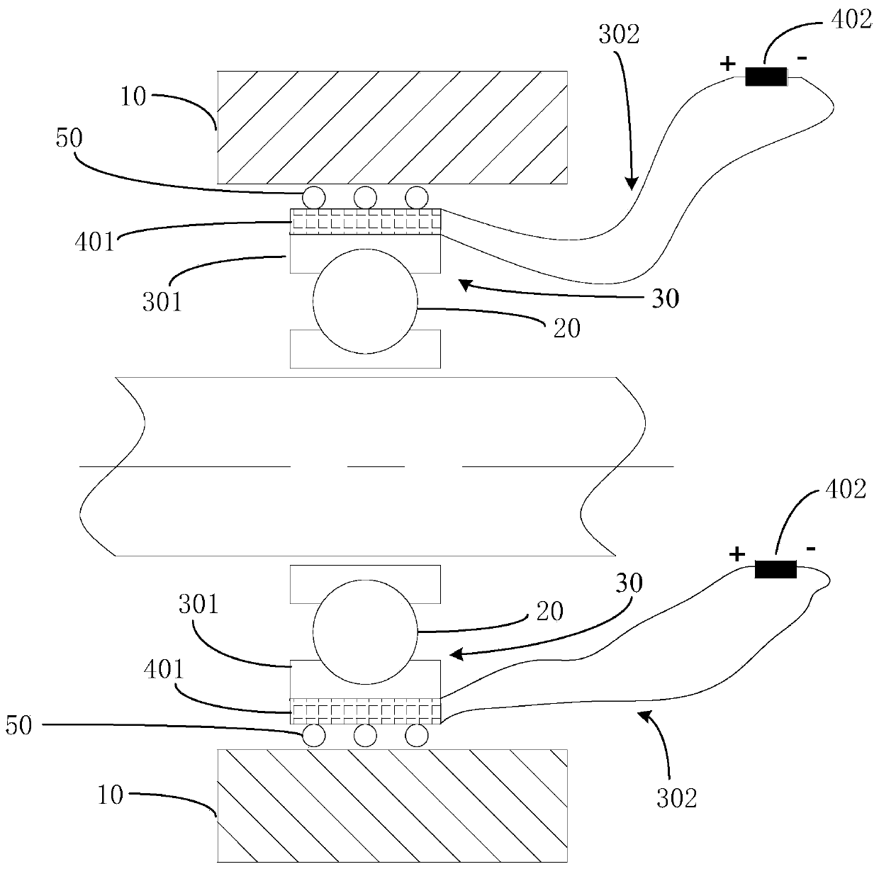 Standby bearing device of magnetic suspension bearing system