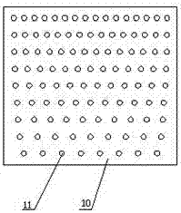 Flow guiding device for heat pump drying box