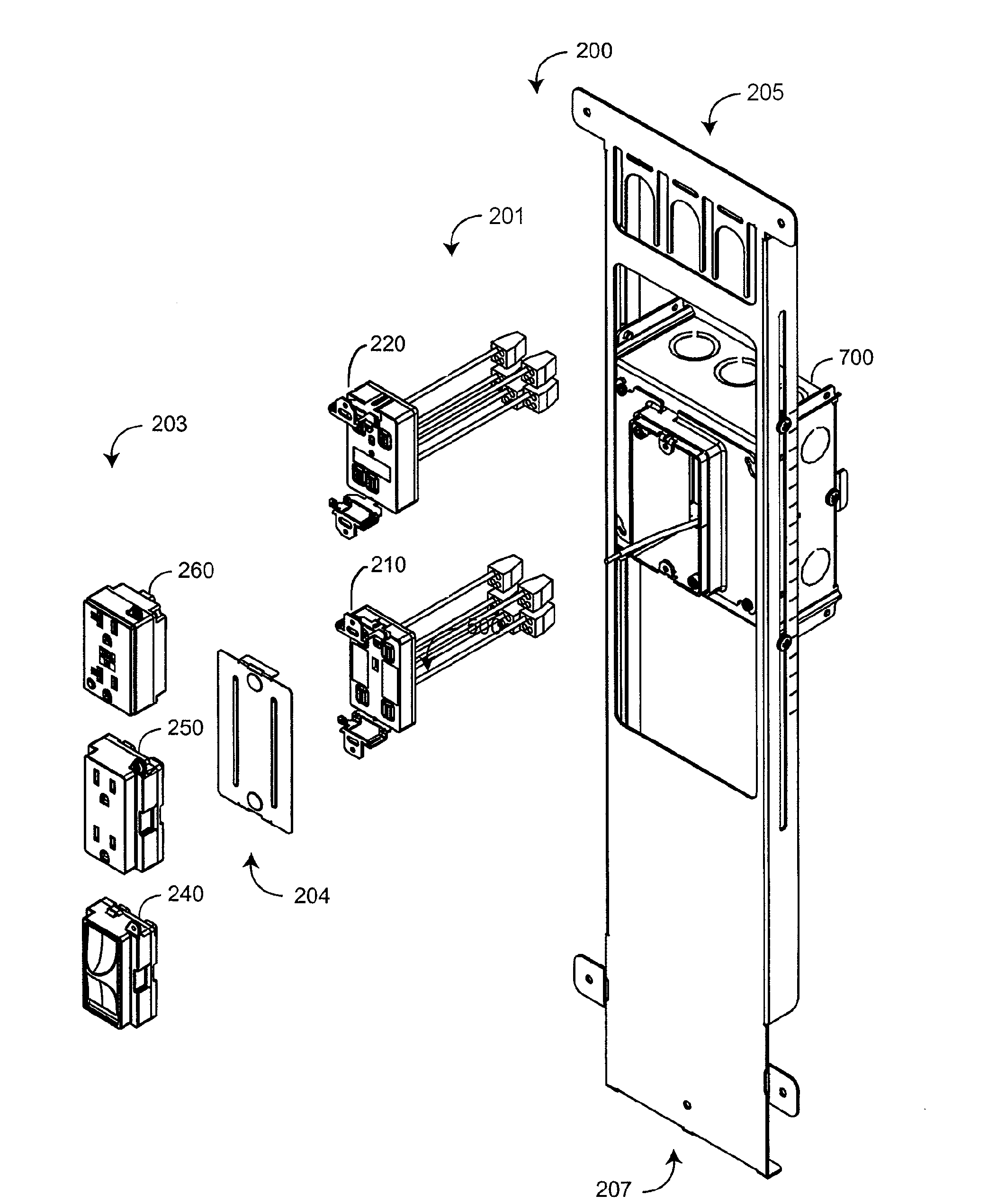 Universal electrical wiring component