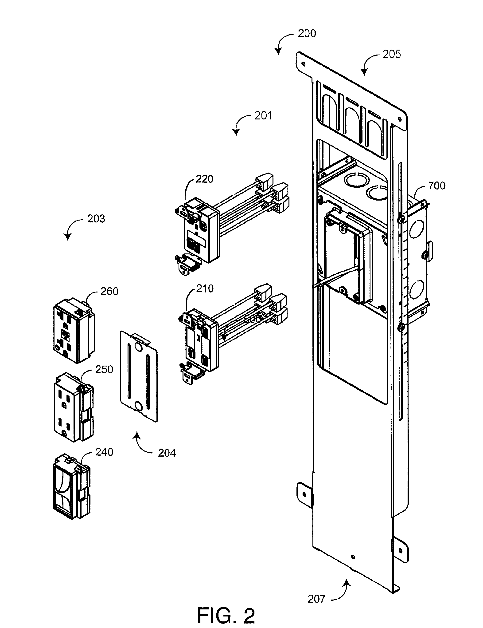 Universal electrical wiring component