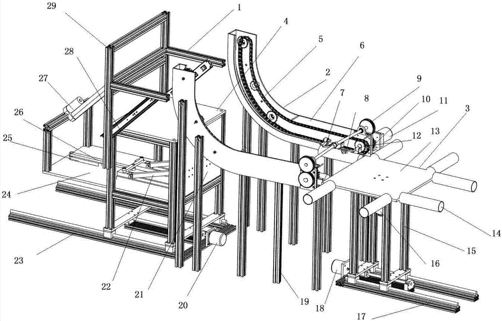 Full-automatic trousers wearing machine