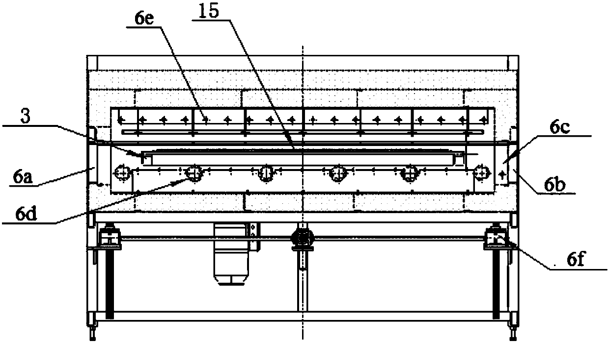 Production equipment that can realize continuous automatic production of semi-tempered flat vacuum glass