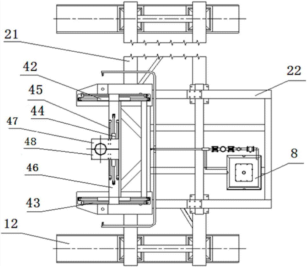 Maritime self-propelled wellhead installing operation device