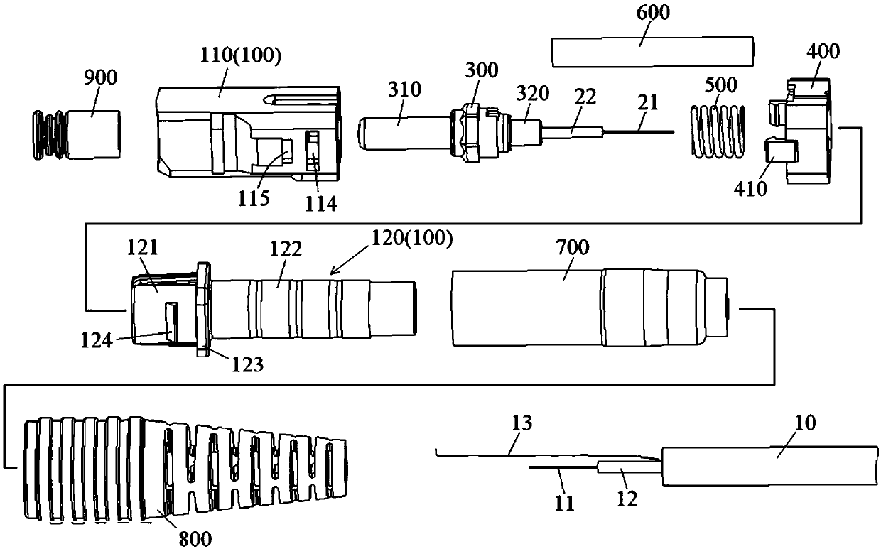 Optical fiber connector and assembly method thereof