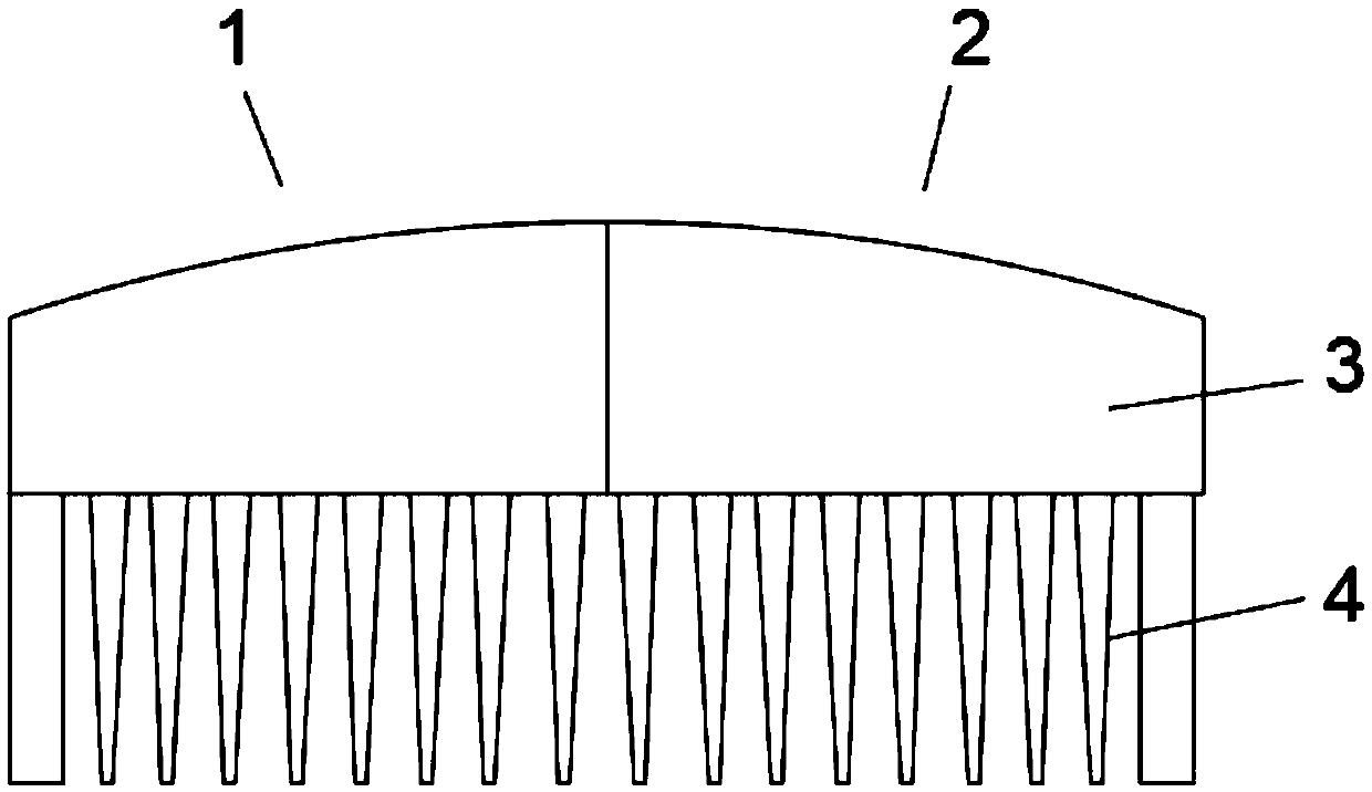 Splicing comb and manufacturing method thereof