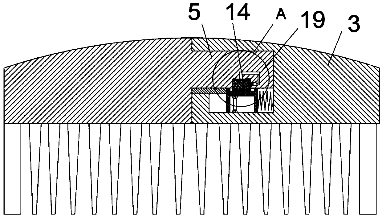 Splicing comb and manufacturing method thereof