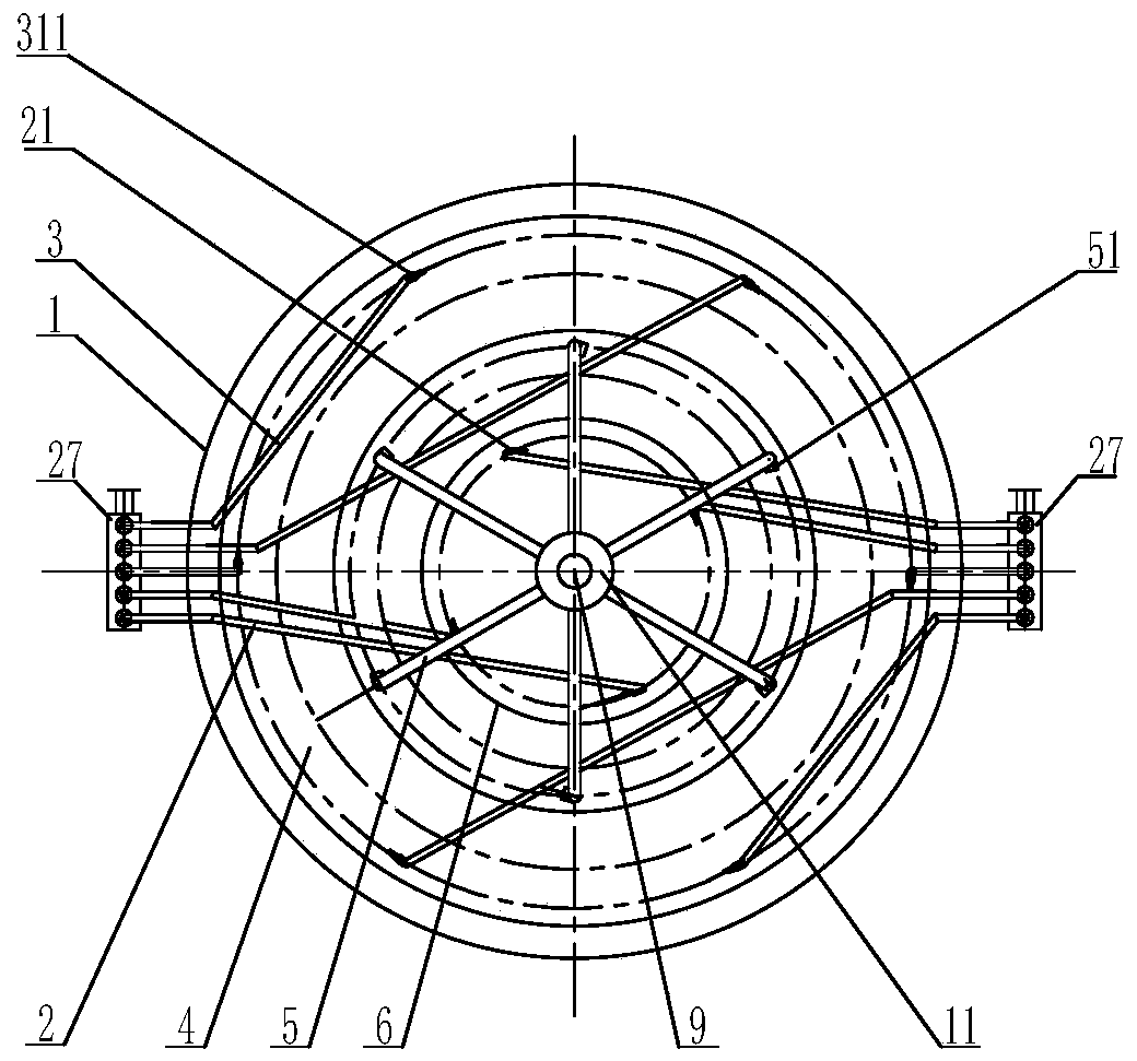 Staged reaction system of IC anaerobic reactor