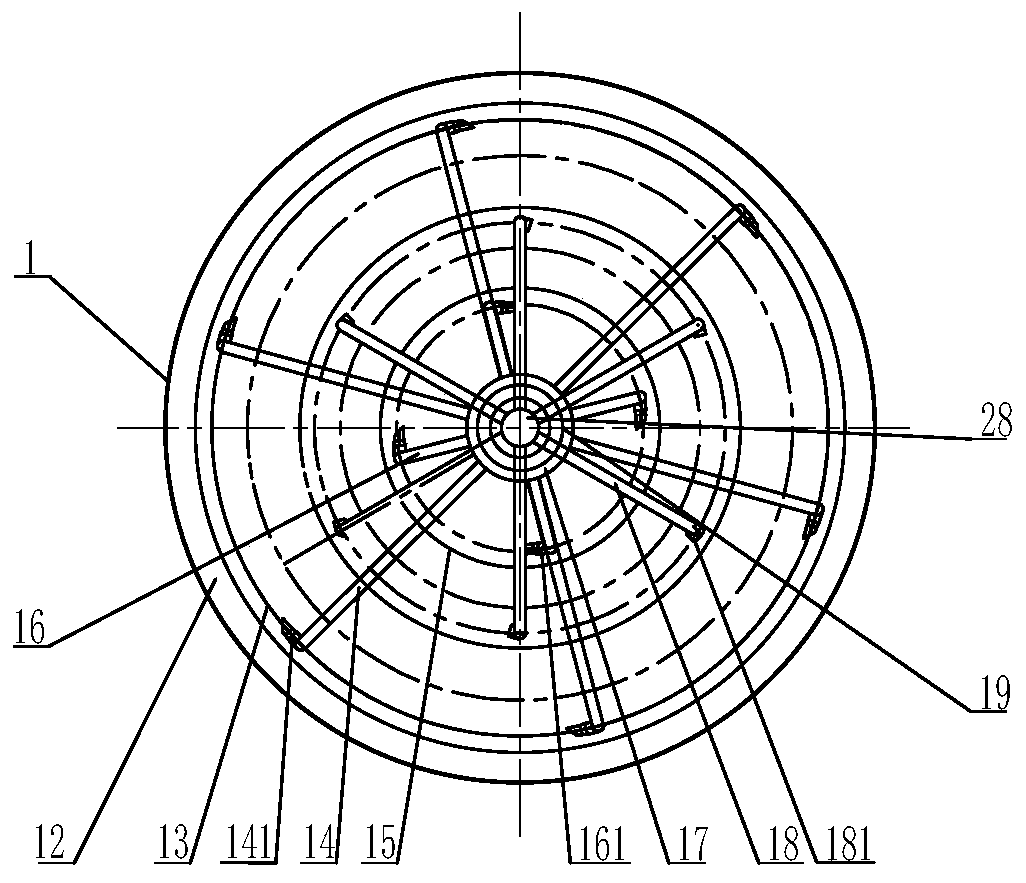 Staged reaction system of IC anaerobic reactor