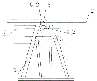 Test method used for overturning test of oil tank